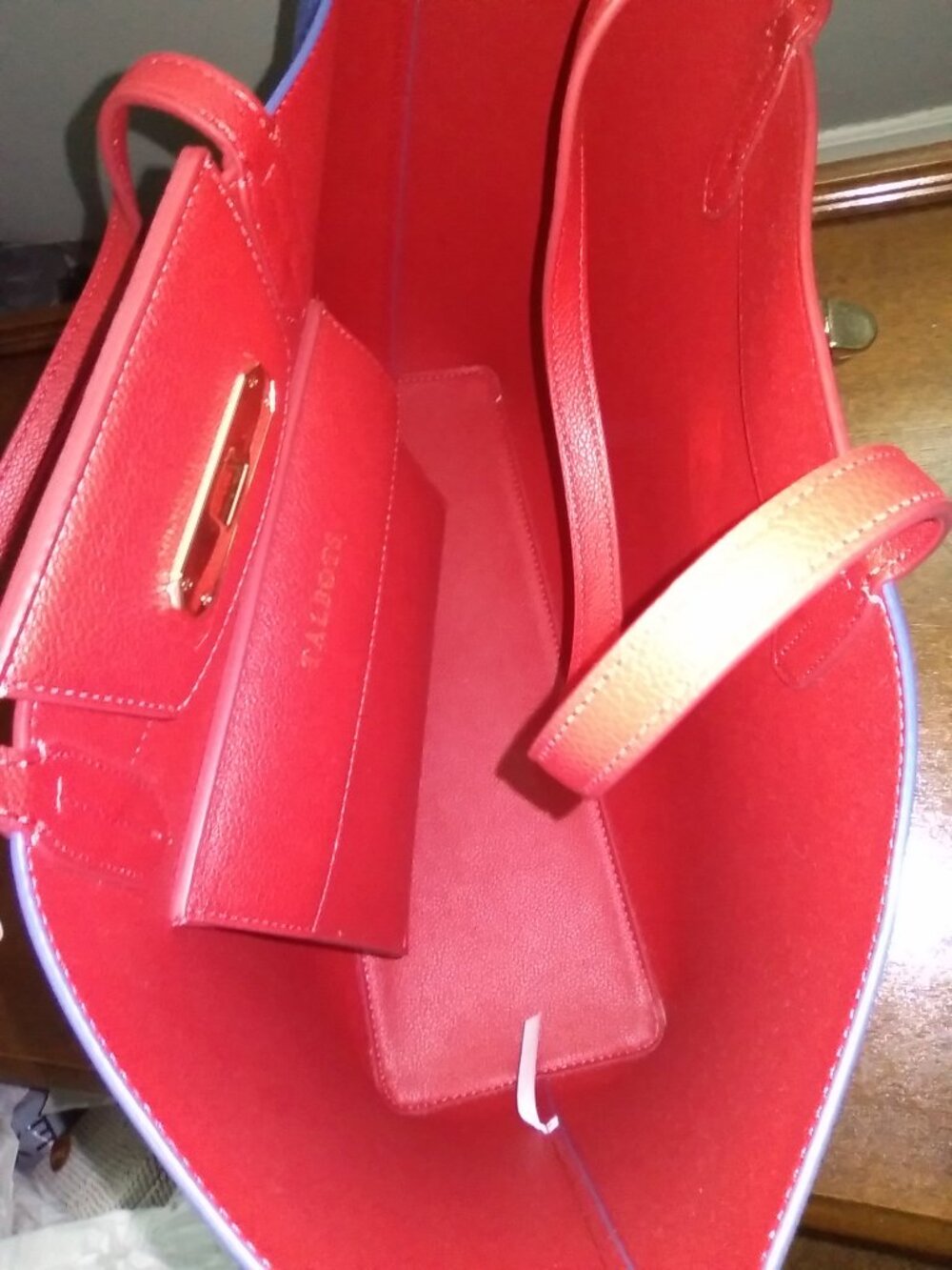 Talbots Christmas Scene Tote - Picture 5 of 10